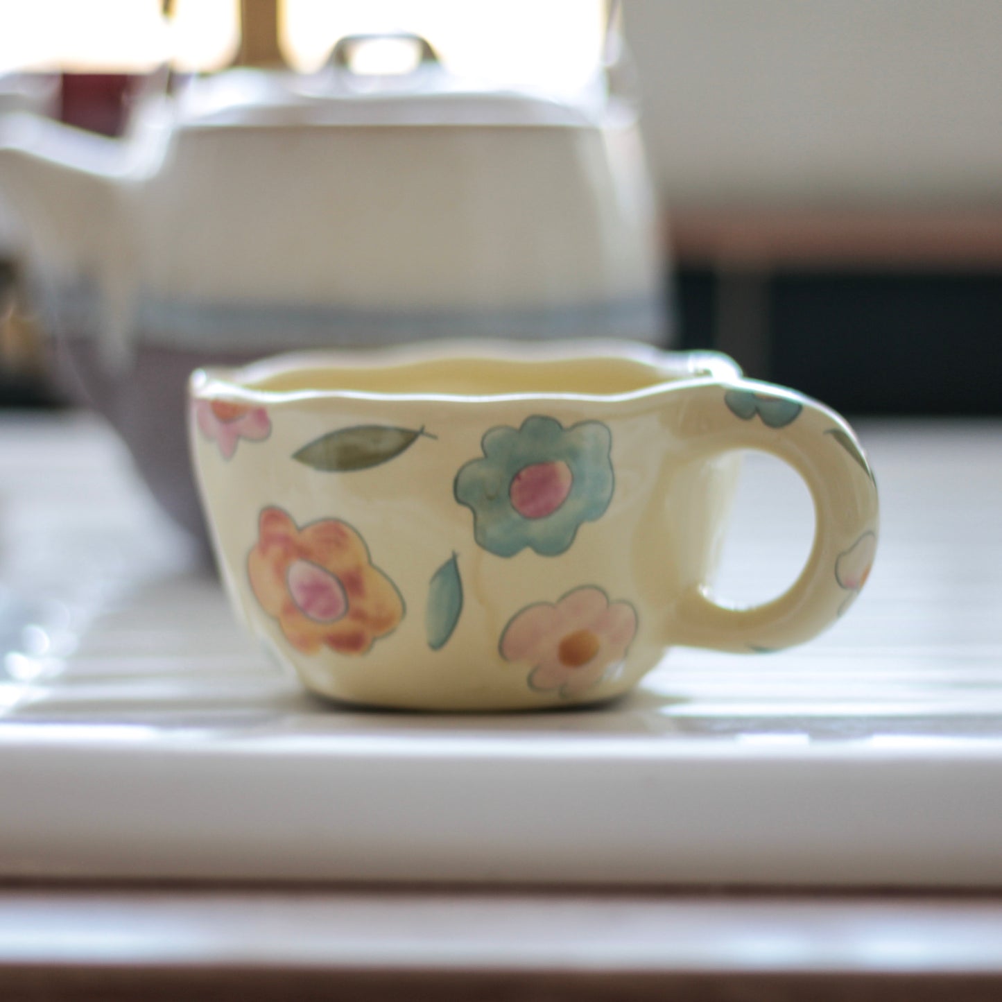 Cottage Garden Flower Mug – Vintage Floral Ceramic Cup for Cozy Moments